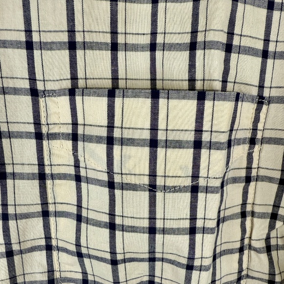 Old Navy Everyday Shirt NWT Mens Size M Blue/cream Plaid Long Sleeve - Picture 10 of 16